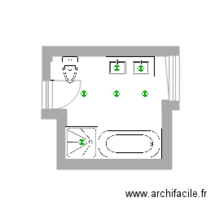 Salle de Bain enfant. Plan de 0 pièce et 0 m2