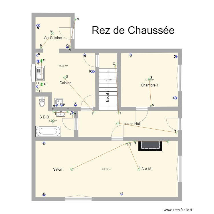 marie rose serge jemelle rez de chaussée. Plan de 0 pièce et 0 m2