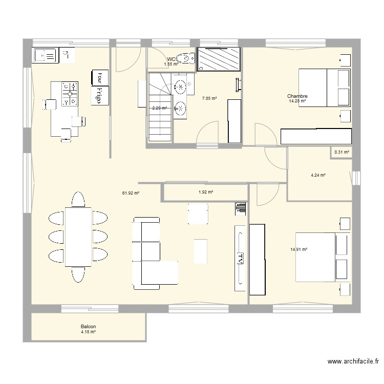 Maison Chamblade V01. Plan de 0 pièce et 0 m2