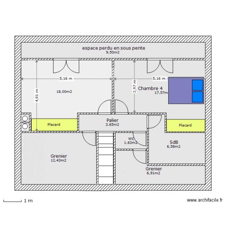 Cornouaille etage v2. Plan de 0 pièce et 0 m2