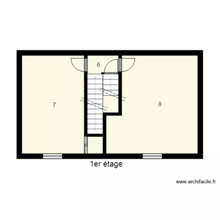 184614 BAUDOT. Plan de 