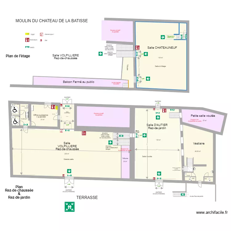 Moulin La Batisse 7. Plan de 