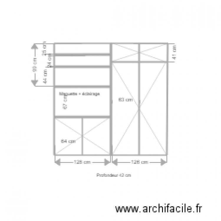 Niogret placard entrée en 42 version 2. Plan de 0 pièce et 0 m2