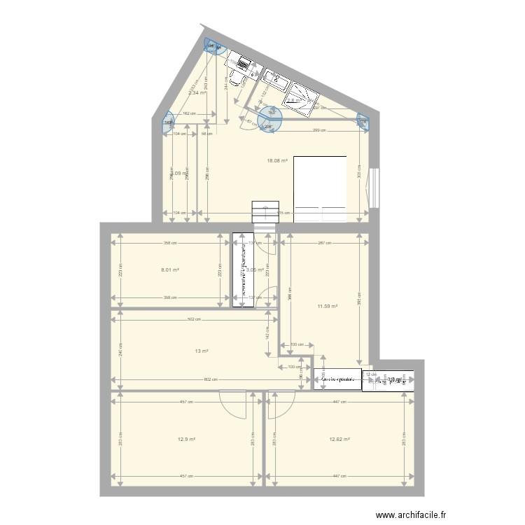 RdC variante 6. Plan de 0 pièce et 0 m2