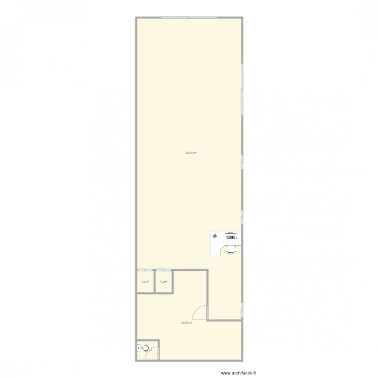 Local Mezzavia 2. Plan de 0 pièce et 0 m2