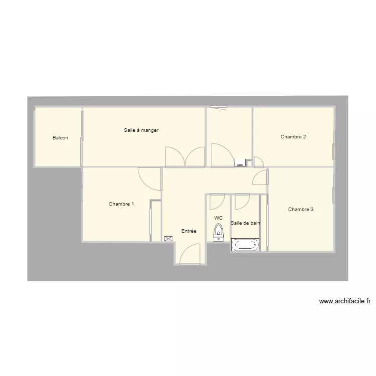 appart nissard nimes. Plan de 