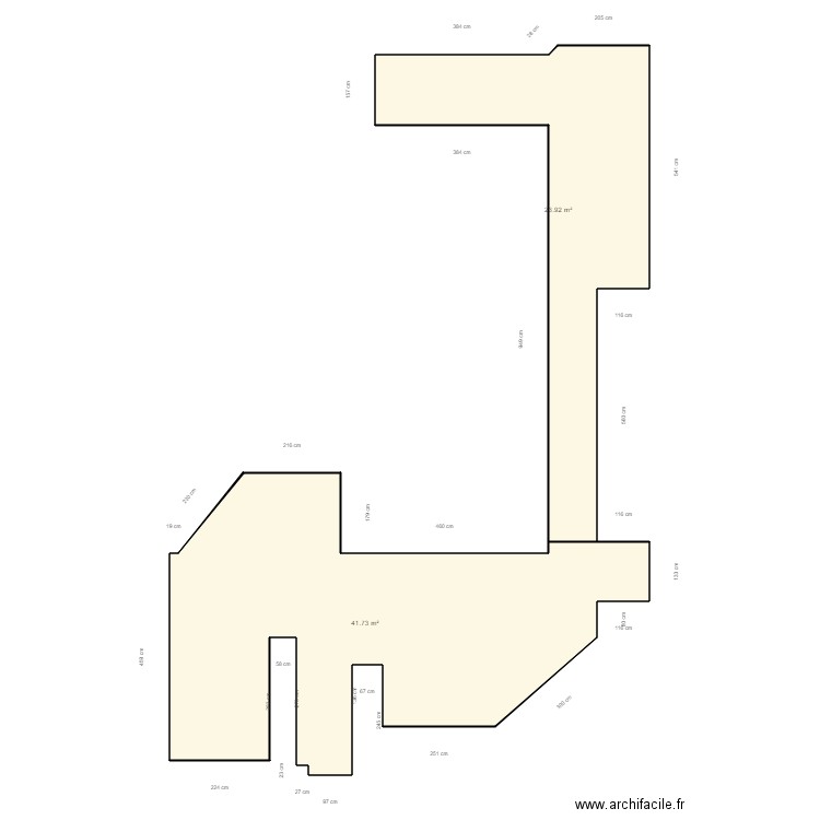 arnaud Montalat villeneuve de la raho. Plan de 2 pièces et 66 m2