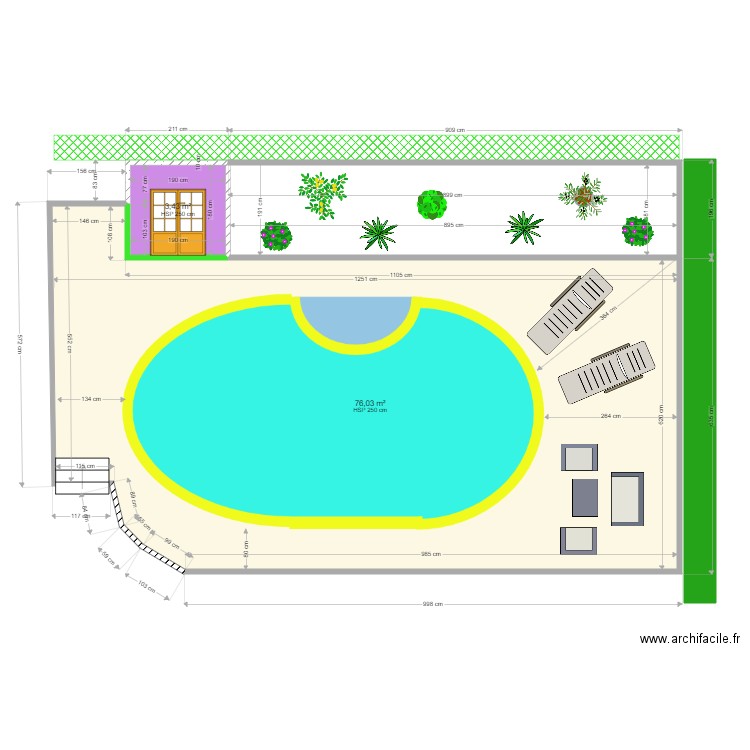 Piscine 6. Plan de 0 pièce et 0 m2
