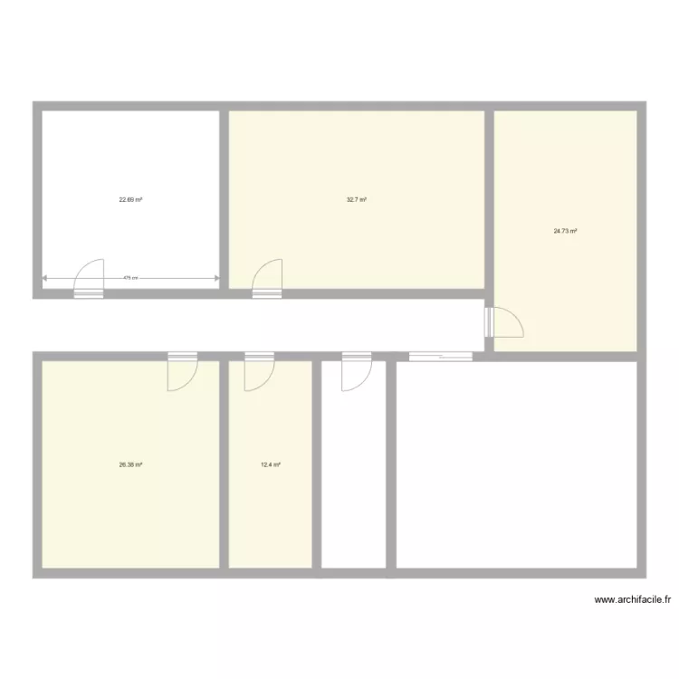 bureau yann franconville. Plan de 