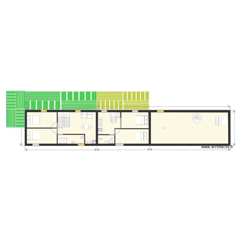 projet parisot maison bleue rdc 7 oct etage. Plan de 0 pièce et 0 m2