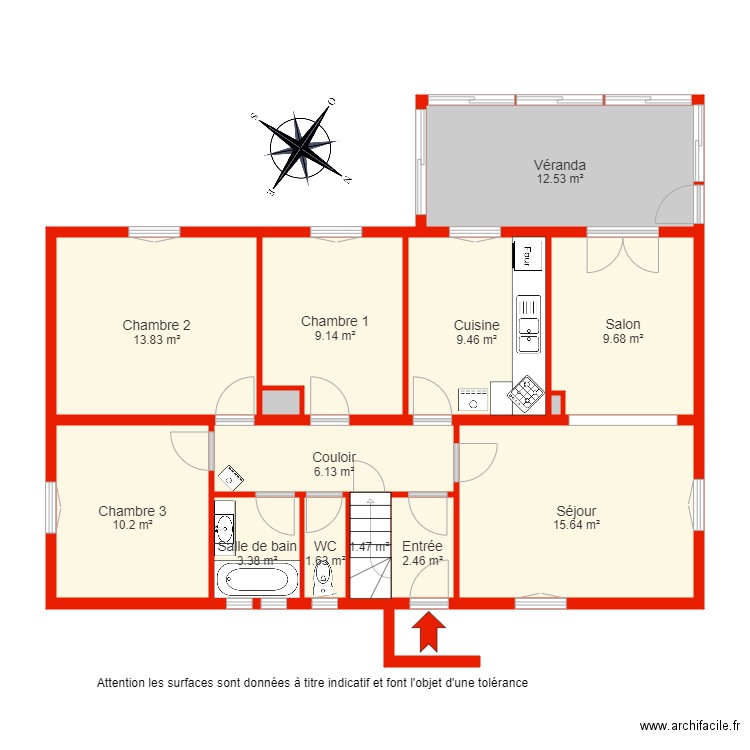 BI 4541 RDC non côté. Plan de 0 pièce et 0 m2