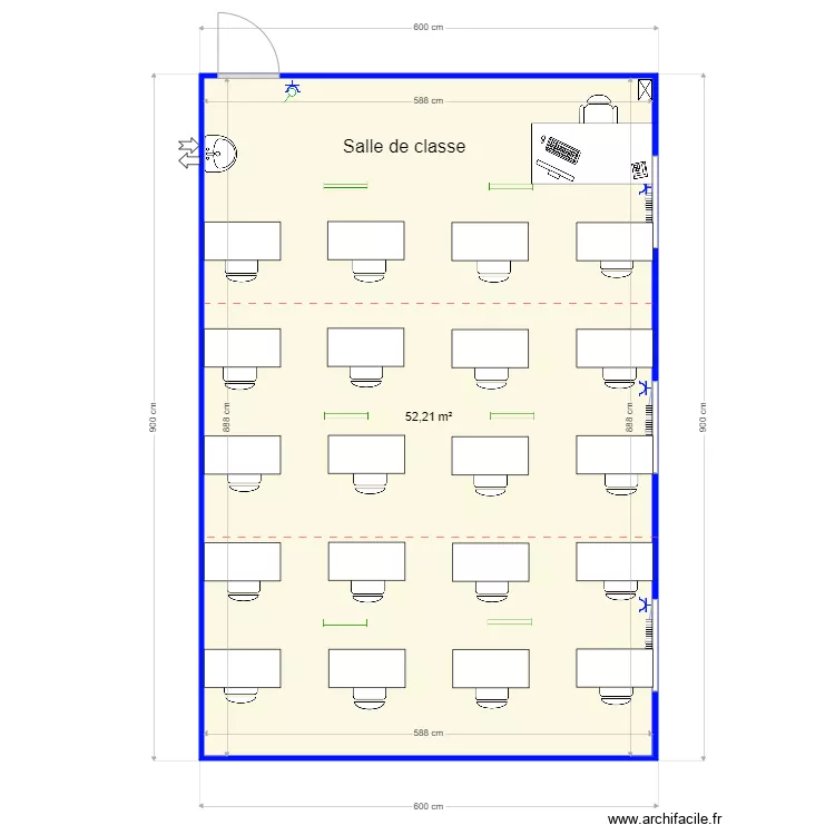 Ecole Naast. Plan de 