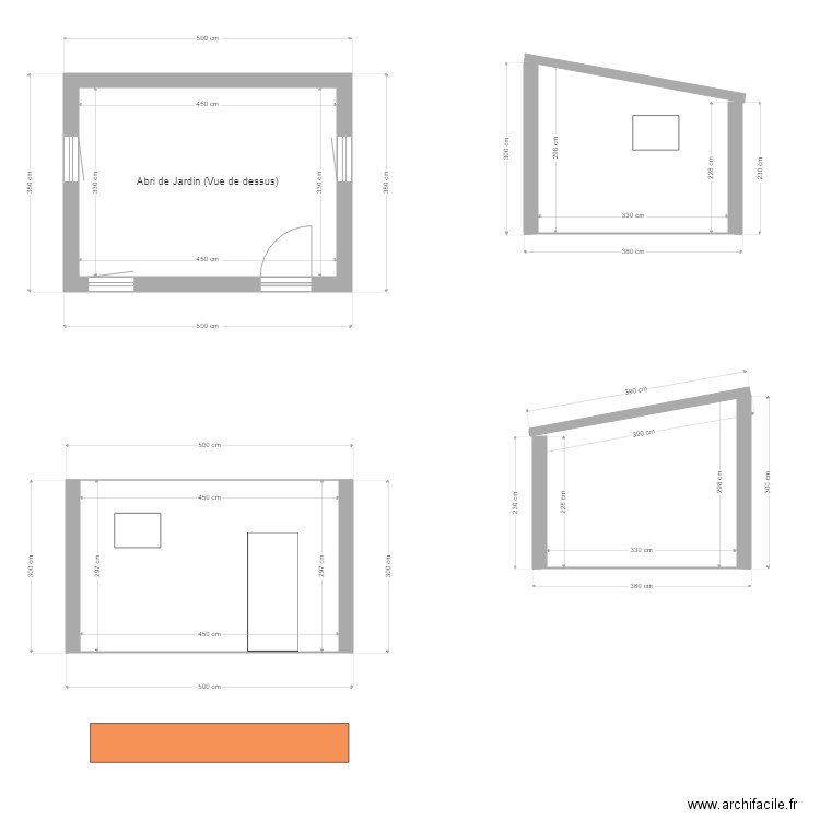 abri jardin 2. Plan de 0 pièce et 0 m2