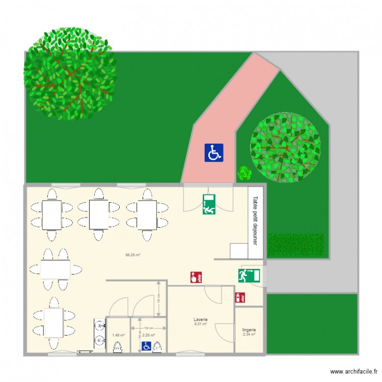 petite maison initial. Plan de 0 pièce et 0 m2