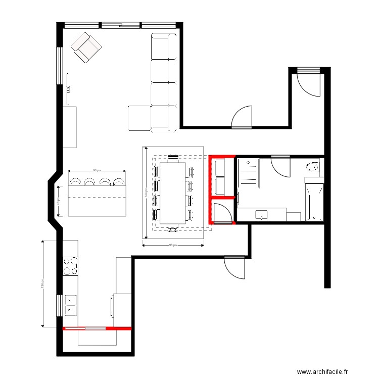 chainer 3. Plan de 0 pièce et 0 m2