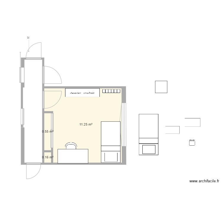 Olivia room. Plan de 0 pièce et 0 m2