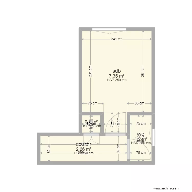 BUGUET SDB CHAPELLE VOLAND. Plan de BUGUET SDB CHAPELLE VOLAND. Plan de