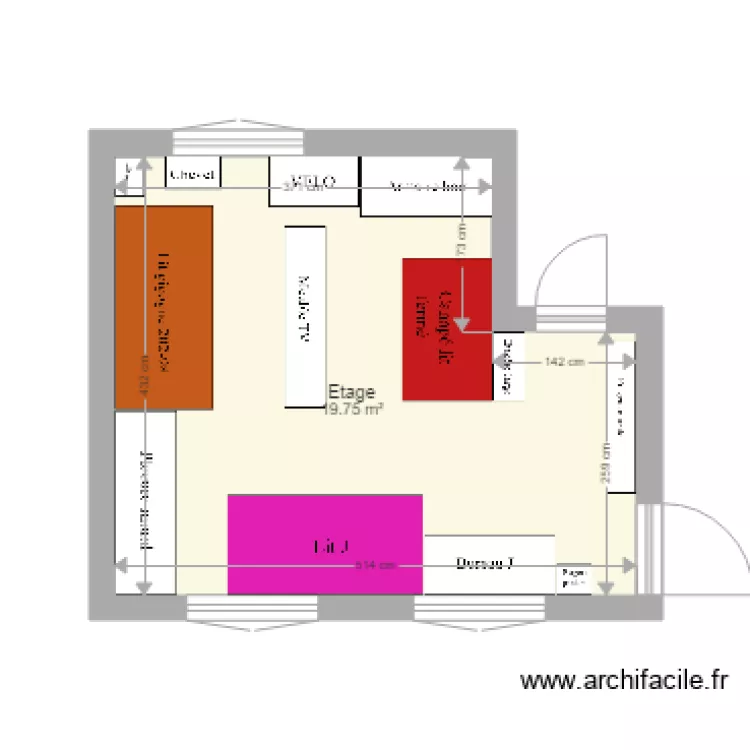 Aménagement Etage V3 attente. Plan de Aménagement Etage V3 attente. Plan de