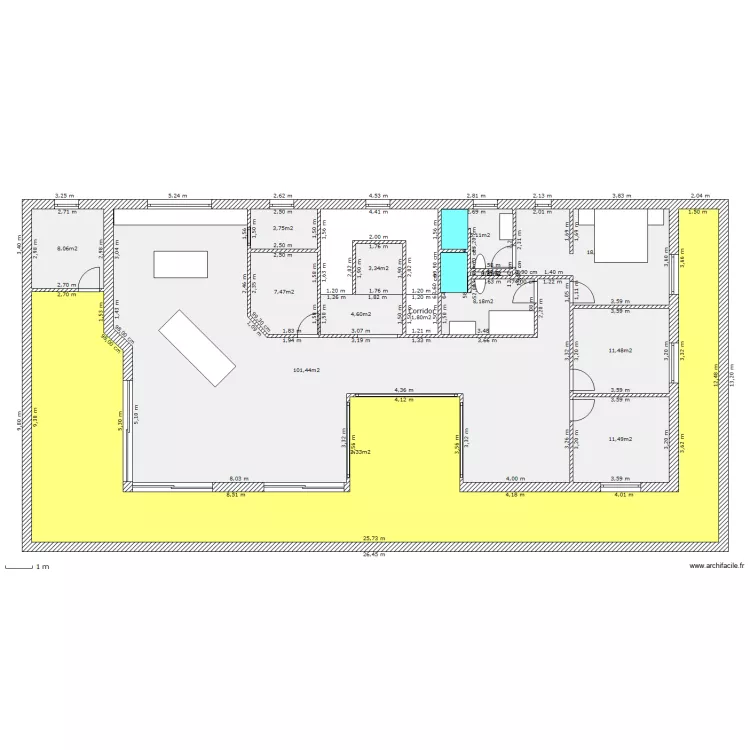 Loveresse attique II. Plan de 