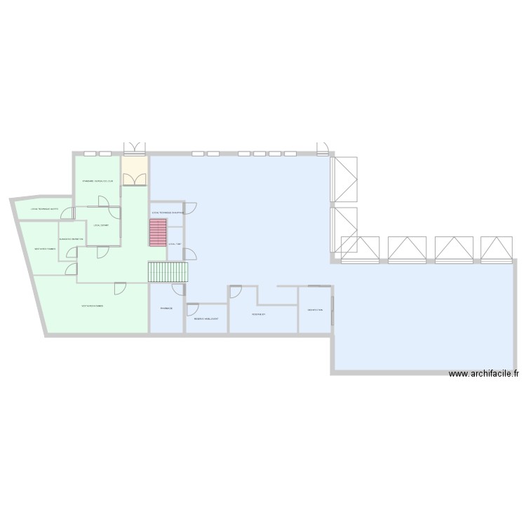 CASERNE. Plan de 0 pièce et 0 m2