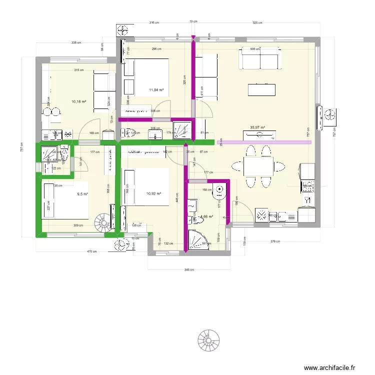 DEVOIS LOT B seul. Plan de 