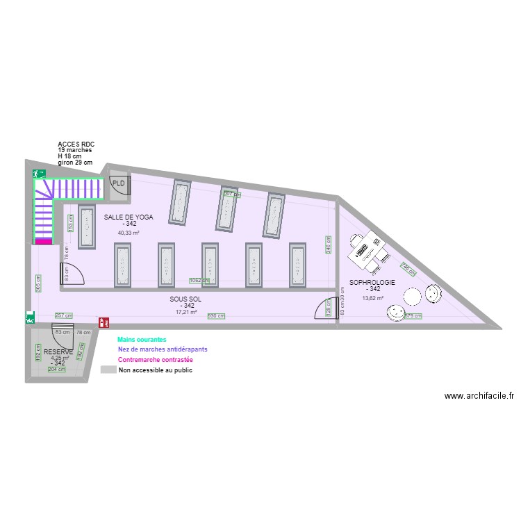 3 CABINET PARA MEDICAL DE CHENNEVIERES SOUS SOL APRES TRAVAUX. Plan de 0 pièce et 0 m2