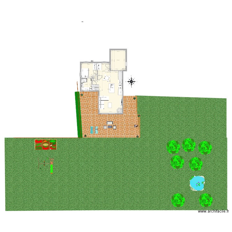 a DESSINER. Plan de 5 pièces et 83 m2