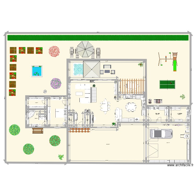 PLAN AC 23. Plan de 20 pièces et 771 m2