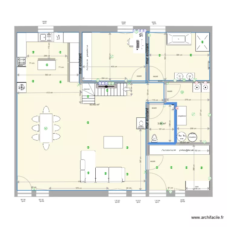 rez final electricité. Plan de rez final electricité. Plan de
