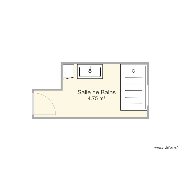 Salle de Bains Patisa. Plan de 0 pièce et 0 m2