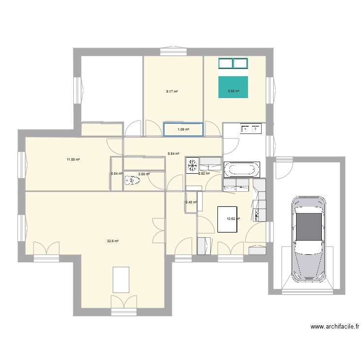 Sartres. Plan de 0 pièce et 0 m2