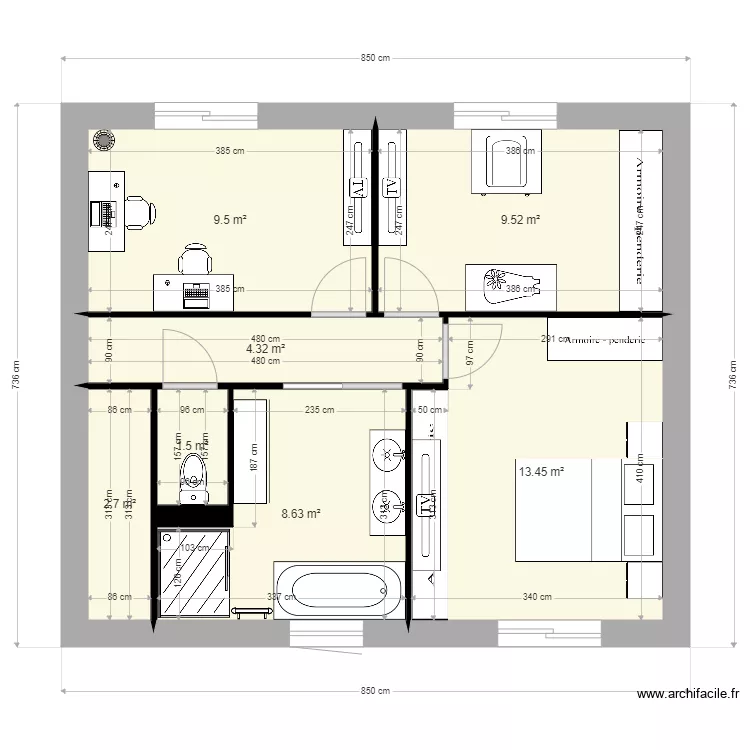 etage1. Plan de 
