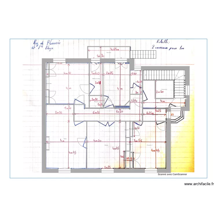 Moulaire CROQUIS Niv 1. Plan de 