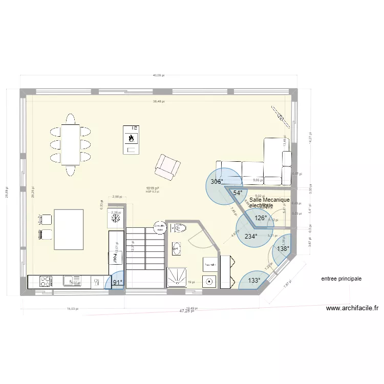 st-antoine 2 etages- 3ch a l'&eacute;tage 6oct2023d. Plan de 