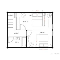 Etage Chalet 34 M avec SDB