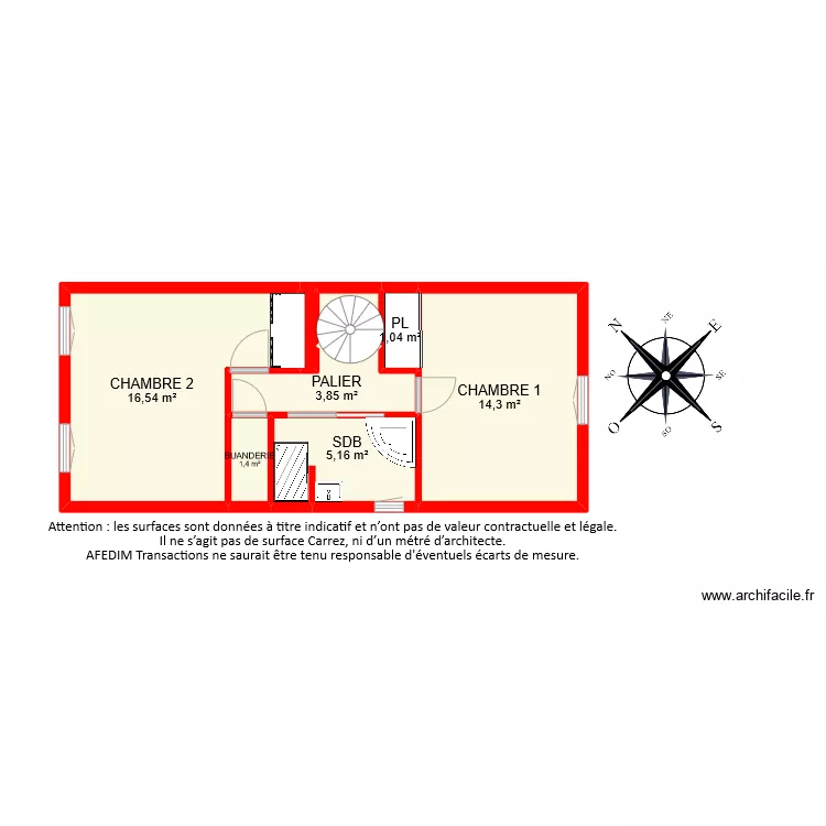 BI8641 ETAGE . Plan de 