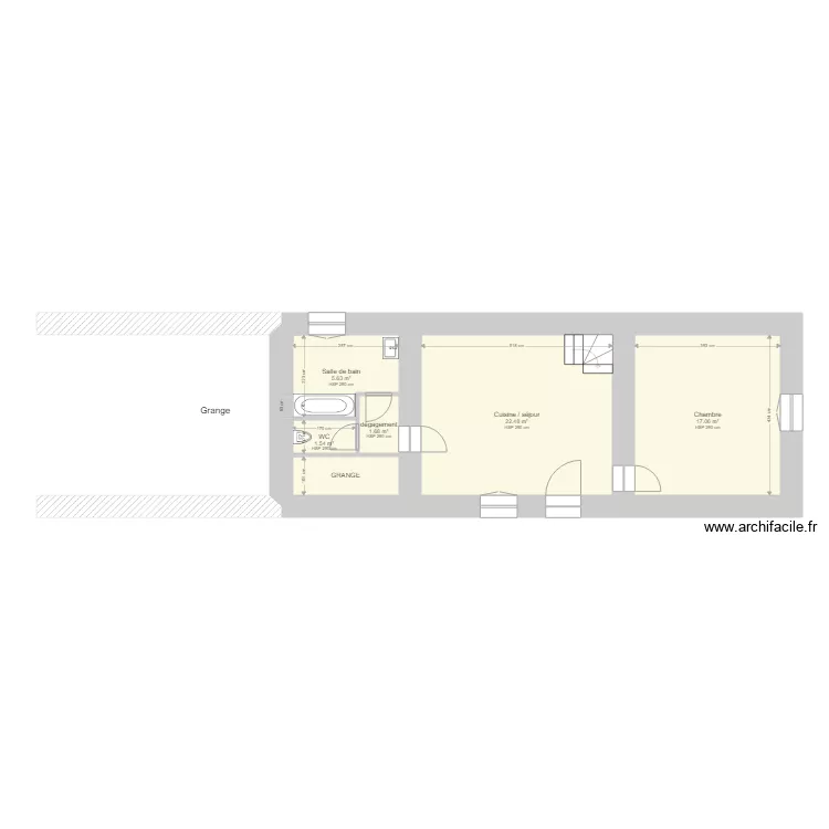 DECAUX ARTHUN. Plan de 