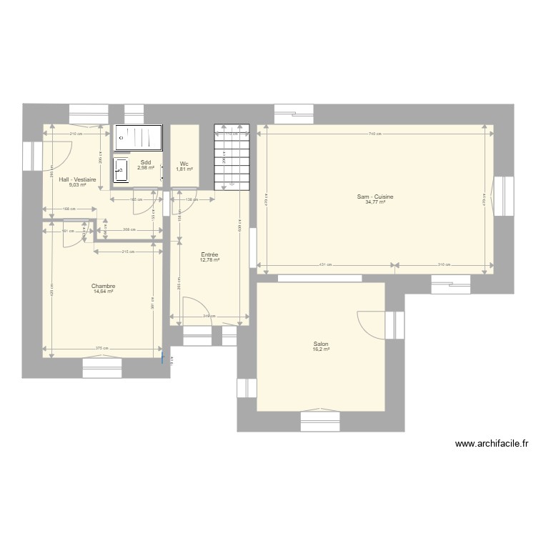 Maison M&eacute;thamis Rez dimensions. Plan de 0 pièce et 0 m2