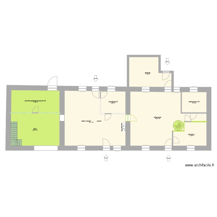 16et14 sanguilles apres travaux5. Plan de 0 pièce et 0 m2