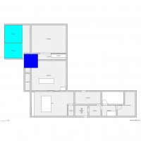 Plan extension maison option 2