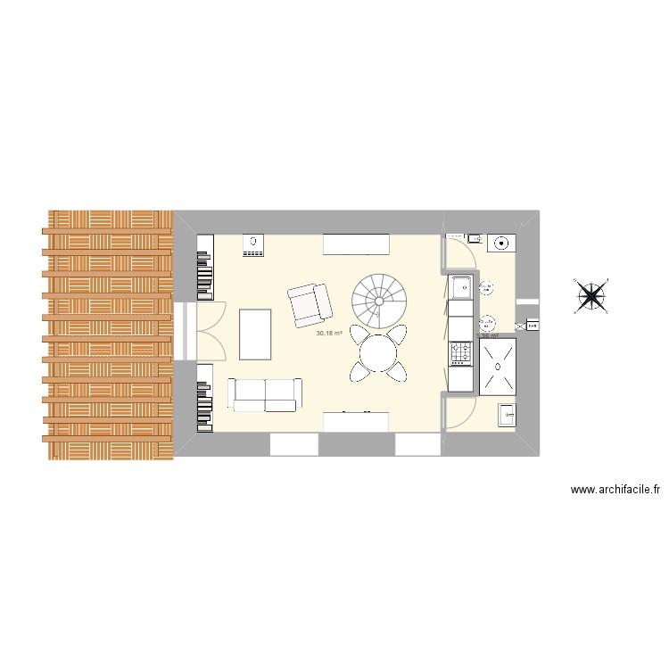  étable. Plan de 0 pièce et 0 m2