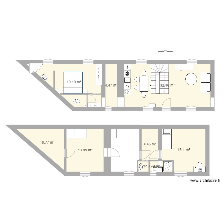 maisonbas. Plan de 0 pièce et 0 m2