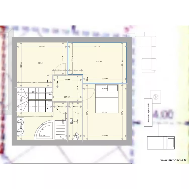 les cinsaults. Plan de les cinsaults. Plan de