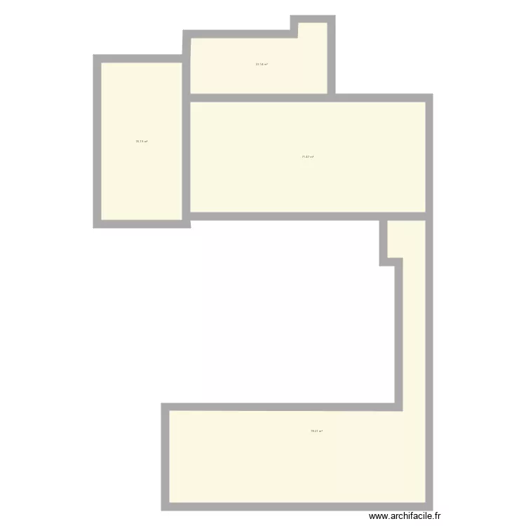 Option 1 gite. Plan de 