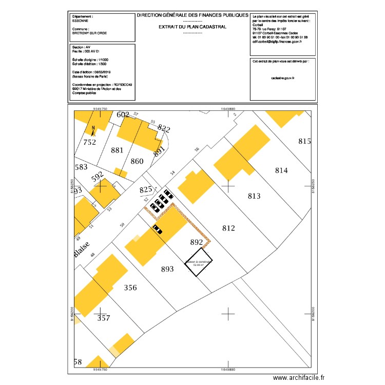 bretigny1. Plan de 0 pièce et 0 m2