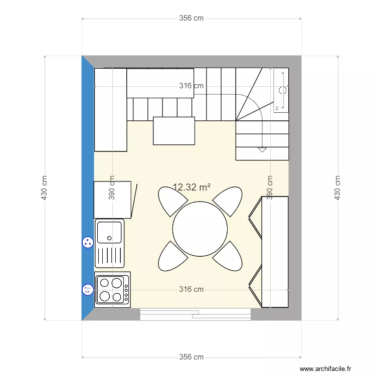 CHALET GARRAGE. Plan de 