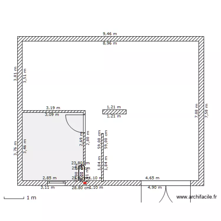 rez de chaussée existant. Plan de rez de chaussée existant. Plan de