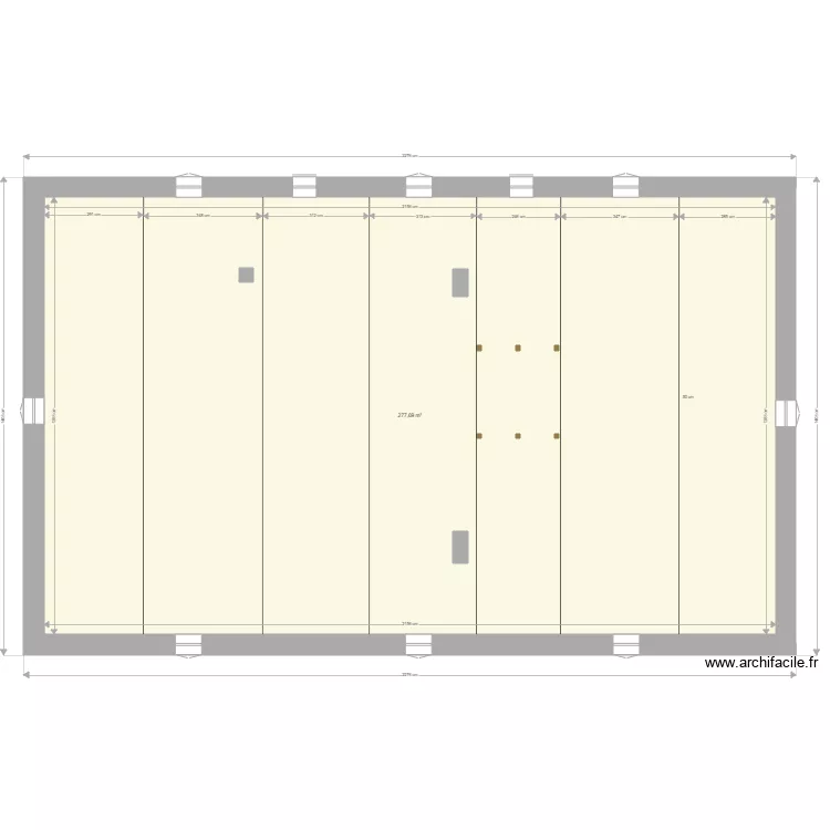 Grenier Chateau Bonbonnet. Plan de 