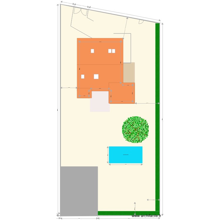 plan extérieur seb lescar velux. Plan de 5 pièces et 1314 m2