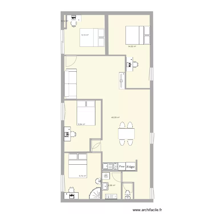 plan apt 2. Plan de 